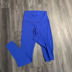 Lulu Lemon Vibrant Blue High-Waisted Leggings
